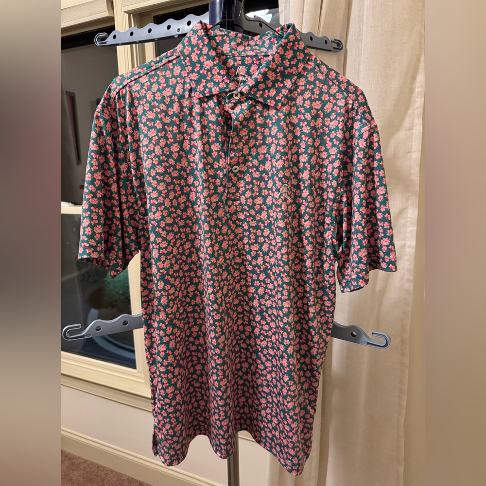 Men’s Rhoback Azalea polo size medium